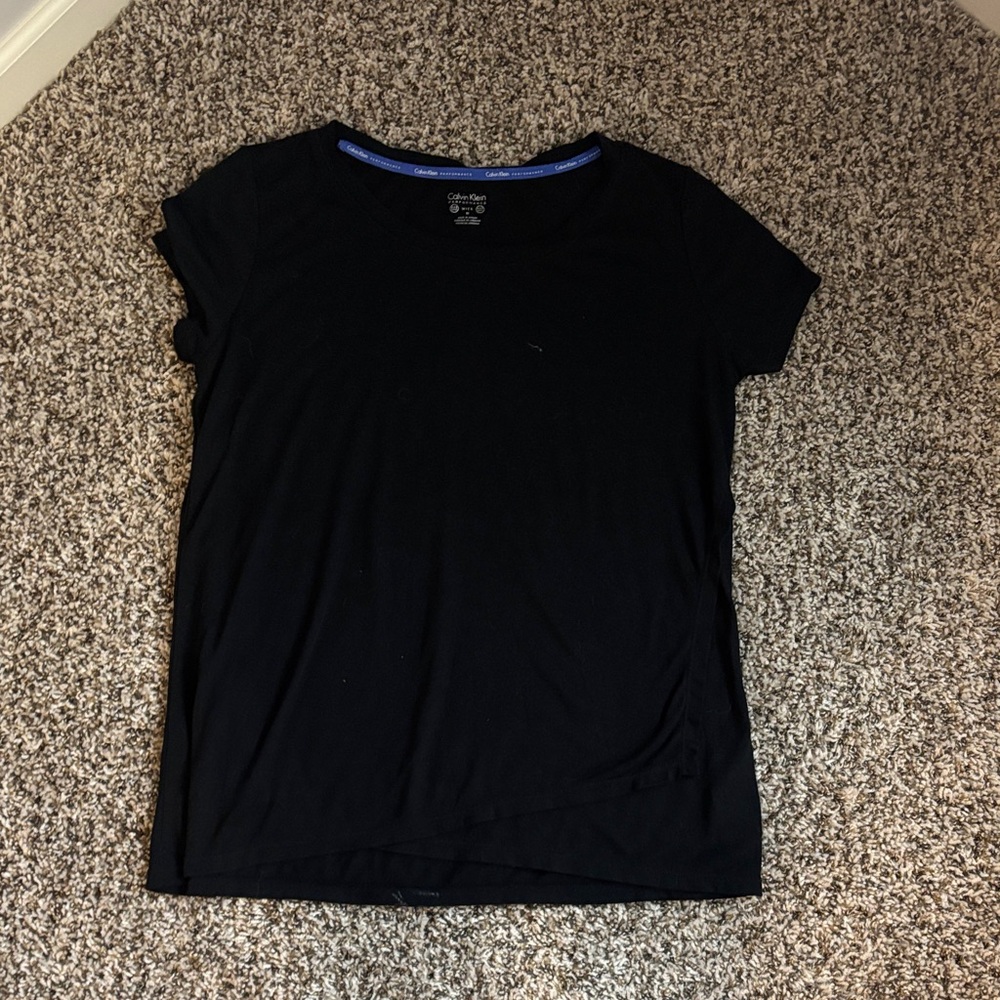 Calvin Klein Black Short Sleeve Tee Active Wear